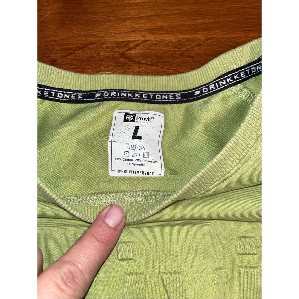 Pruvit Sweatshirt Ketones Crop Green L Large - Picture 5 of 5